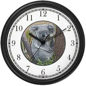 Koala Bear Wall Clock by WatchBuddy Timepieces (White Frame)