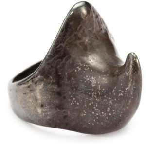   Alberto Juan Horns Sterling Rhino Horn Ring, Size 8 Jewelry