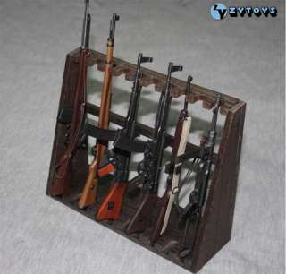 Scale Action Figure Weapon Stand Display WOOD MADE  