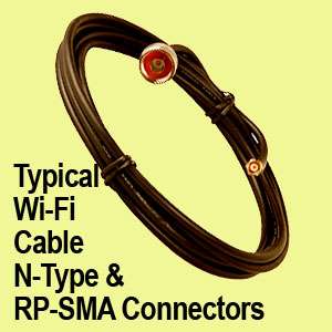 Wi Fi Antenna Cable for Outdoor Antenna 20 foot LMR 400  
