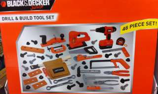NEW Black & Decker Jr Power Toy Kid N Junior Pretend Play Tool Set 