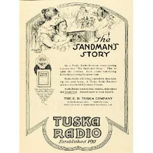  1922 Ad Tuska Radio Sandman C D Hartford Connecticut 