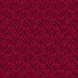 In the Beginning Morris Meadows Tonal Foliage Burgundy Cotton Fabric 