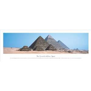  Framed Pyramids Of Giza, Egypt Panoramic Picture 