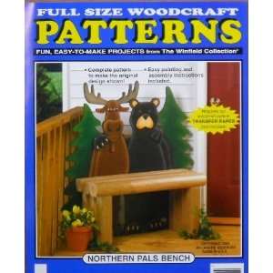    Northern Pals Bench Woodcraft Pattern Patio, Lawn & Garden