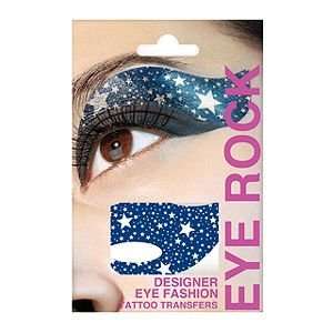  Eye Rock Shadow, Silver Stars on Blue, 1 ea Beauty