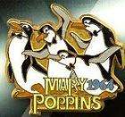 Disney Mary Poppins 1964 Four Penguins Dressed in Tuxedos with Bow 