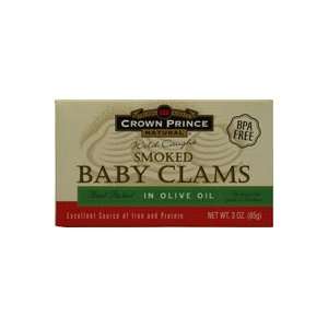  Crown Prince Smoked Baby Clams in Olive Oil    3 oz 