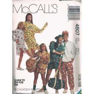  Sew Sleep and Sports Wear Patterns #4607 Arts, Crafts 