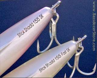 The Stick Shadd 182 and 155 come in Fast Sinking and Sinking models 