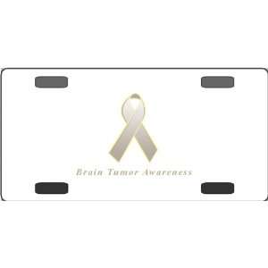 Brain Tumor Awareness Ribbon Vanity License Plate