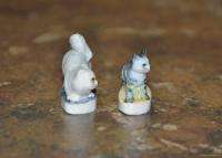 FINE PORCELAIN HAND PAINTED THE CAT FIGURINES #1  