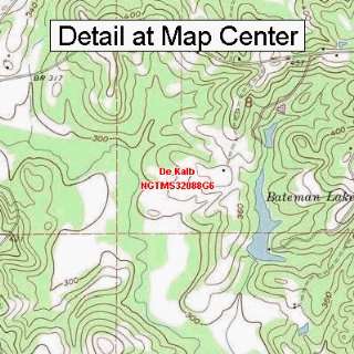  USGS Topographic Quadrangle Map   De Kalb, Mississippi 