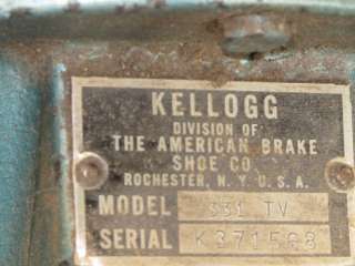 KELLOGG 331TV AIR COMPRESSOR 7.5 HP  