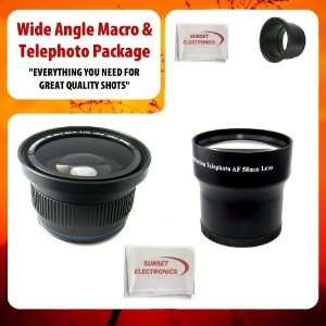 Wide Angle Fisheye / Macro Lens & 3.5X Telephoto Lens Package This Kit 