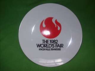 1982 The Worlds Fair Knoxville Tennessee 8.5 Ceramic Logo Collector 