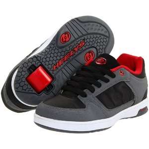 Heelys Double Threat Skate Shoes 7747   Black/Gray/Red   Size 10 