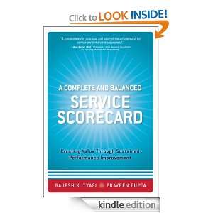 Complete and Balanced Service Scorecard Creating Value Through 