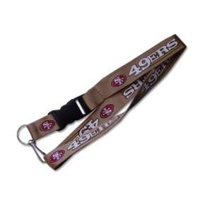   Clip Lanyard Keychain Id Ticket Nfl   Gold Color