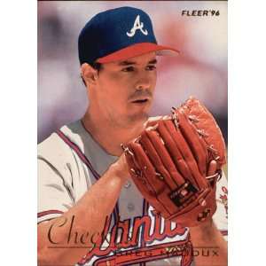  1996 Fleer Checklist Greg Maddux # 4 of 10 Sports 