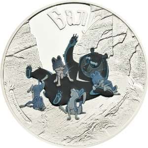 Cook Islands 2011 5$ Adventures of Mowgli Balu 1Oz Silver Coin Limited 