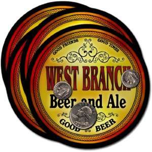 West Branch, IA Beer & Ale Coasters   4pk