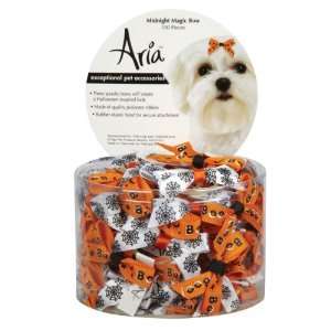   Aria Polyester Midnight Magic Dog Bow Canister, 100 Pack