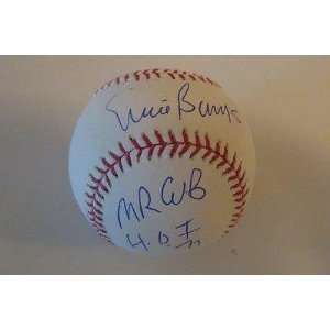  Ernie Banks Signed Baseball w/COA Chicago Cubs HOF 