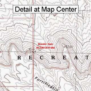   Topographic Quadrangle Map   Hoover Dam, Nevada (Folded/Waterproof