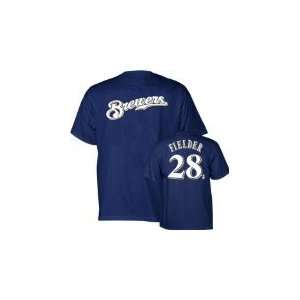  Prince Fielder Milwaukee Brewers Majestic Adult T Shirt 