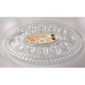   Party By EMI Yoshi Plastic Deviled Egg Tray   Clear 