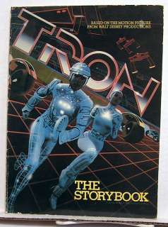 1982 TRON Storybook  Softcover Disny Movie Book  