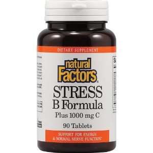  Stress B Formula plus C by Natural Factors   90 Tablets 