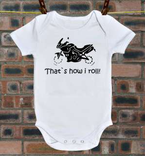 TRIUMPH TIGER 1050 THATS HOW I ROLL MOTORCYCLE BABYGROW  