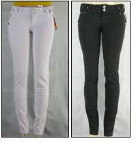   Moleton jeans low rise stretch skinny jeans with triple X belt loop