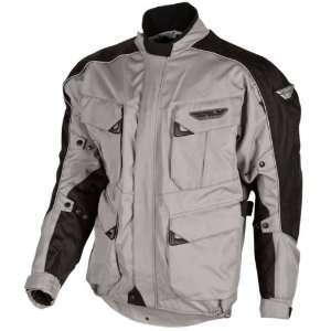 Fly Racing Mens Terra Trek Silver/Black Jacket   Color 