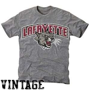  Lafayette College Leopards Ash Distressed Logo Vintage Tri 