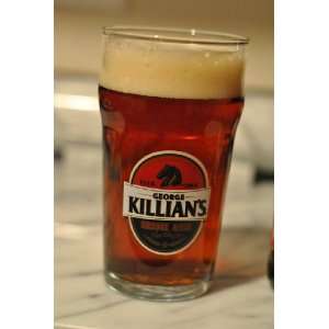 Killians Irish Red Pint Glass with Laser Etched Logo  Set of 2 