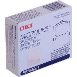 Oki Microline 380/390/390 Turbo/391/391turbo Black Fabric 