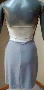 SEXY City Triangles Silver Dress size M 5 7 By4ShipFREE  