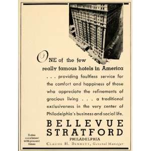   Building Bellevue Stratford Hotel   Original Print Ad