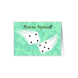   YOURE INVITED   SPA AND BUNCO PARTY INVITATION. Card Toys & Games