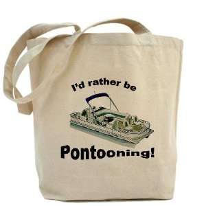 Pontoon Boating Boat Fun Tote Recycle Grocery Bag Hobbies Tote Bag by 
