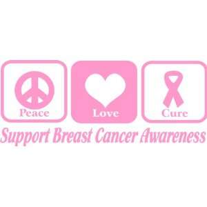   * Love * Cure Breast Cancer Awareness Sticker Car Decal Automotive