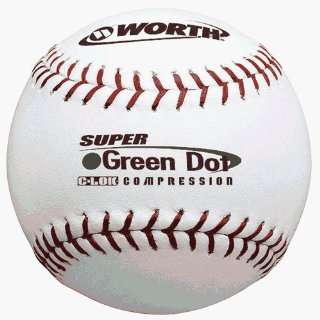Baseball And Softball Balls Sb   Slow Pitch   Worth Asa Leather Green 