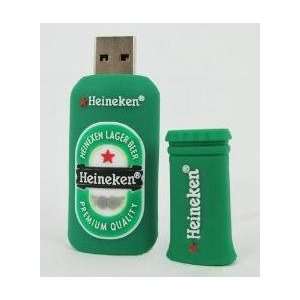   USB Flash Stick Drive Cartoon Heineken Beer Shaped 