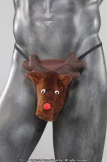  Mens Christmas Rudolph Reindeer thong musical Clothing