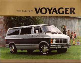 1982 82 Plymouth Voyager original sales brochure  
