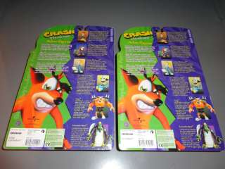 Jet Pack Crash Bandicoot And Coco Action Figures Mint New Sealed 