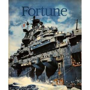   July U. S. Battleship World War II Pacific Theatre   Original Cover
